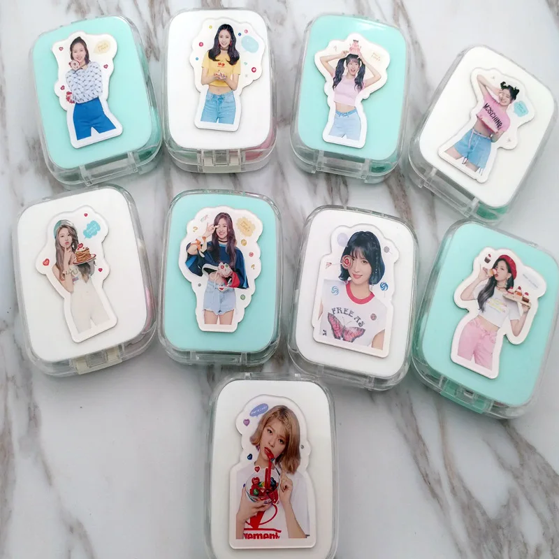 

[MYKPOP]TWICE WHAT IS LOVE Contact Lens Case Container Holder Storage KPOP Fans Collection SA18051302