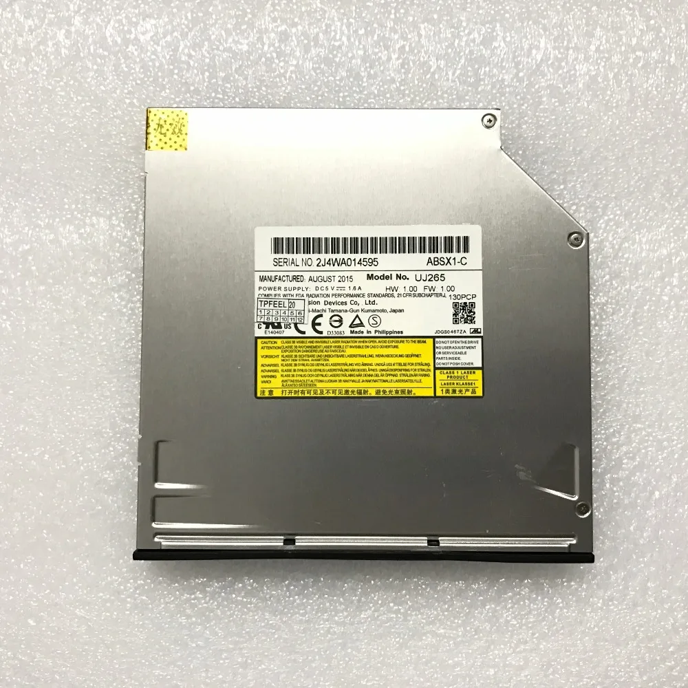12.7mm Slot Load SATA Blu ray Burner Player UJ265 UJ265 optical Drive