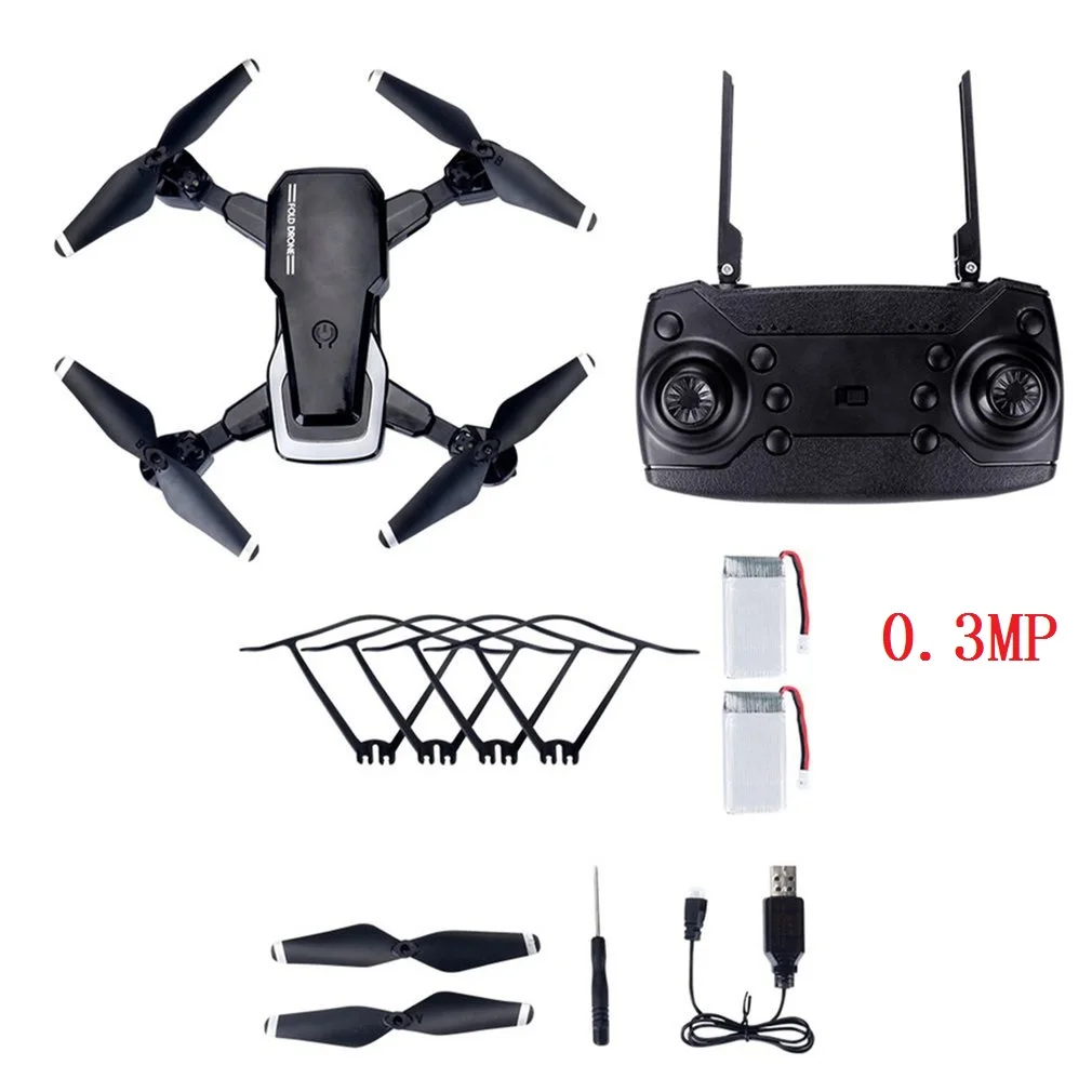 0.3MP 2xBattery B LF609 2,4G Wifi FPV RC Дрон складной Квадрокоптер 0.3MP/2.0MP камера Дрон бесщеточный мотор RC Квадрокоптер 3D откидная головка дроны - Цвет: 0.3MP 2xBattery B