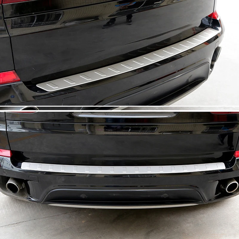 1 шт. нержавеющая сталь внешняя Задняя Крышка багажника крыло Накладка для BMW X5 E70 2008-2013