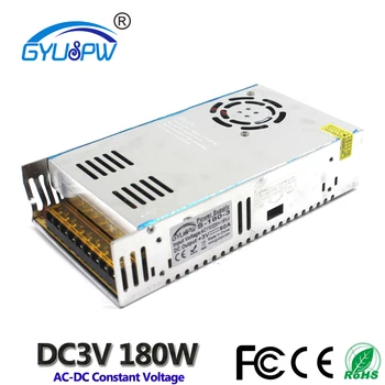 

Regulated Switching Power Supply DC3V 60A 180W Swich Driver Transformer AC110V 220V to Dc 3v For LED Strip Light CNC Router