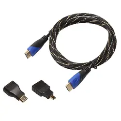 Плетеный HDMI кабель CARPRIE Full HD 1080 P HDMI Male To 15 Pin VGA коннектор переходник конвертер кабель для HDTV Прямая доставка 0514