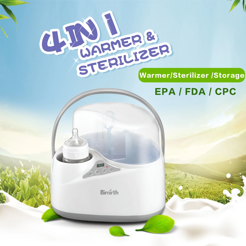 

4 in 1 multi-function Bottle sterilizer Baby Feeding Bottle Milk Warmer Heater Thermostatic Steam Sterilizer EU Plug US Plug