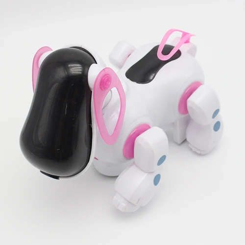 Протектор для экрана сенсорного пространство танца робот собака электронные игрушки для ходьбы с музыкальным светильник Рождественский подарок на год для детей астронавт игрушка для ребенка - Цвет: dance robot dog pink