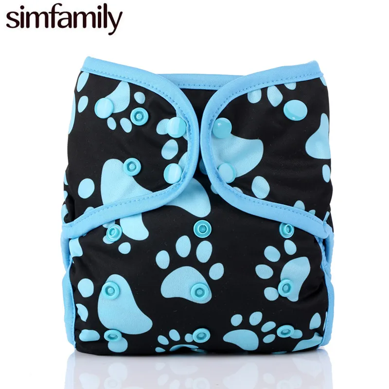 

[simfamily]1PC Reusable Waterproof AIO All In One Bamboo Cloth Diaper Baby Nappy Double Gussets Bamboo Insert Wholesale Sell