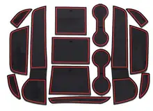 For Mitsubishi Outlander 2013 2014 2015 2016 Accessories 3D Rubber Car Mat Anti Slip Mat Interior Door Pad Cup Mat 14pcsOriginal For Mitsubishi Outlander 2013 2014 2015 2016 Accessories 3D Rubber Car Mat Anti Slip Mat Interior Door Pad Cup Mat 14pcsOriginal