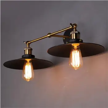 

Creative Retro double wall lamp LED lamp Loft lamp is suitable for living room restaurant industry retro voltage AC 90-260V
