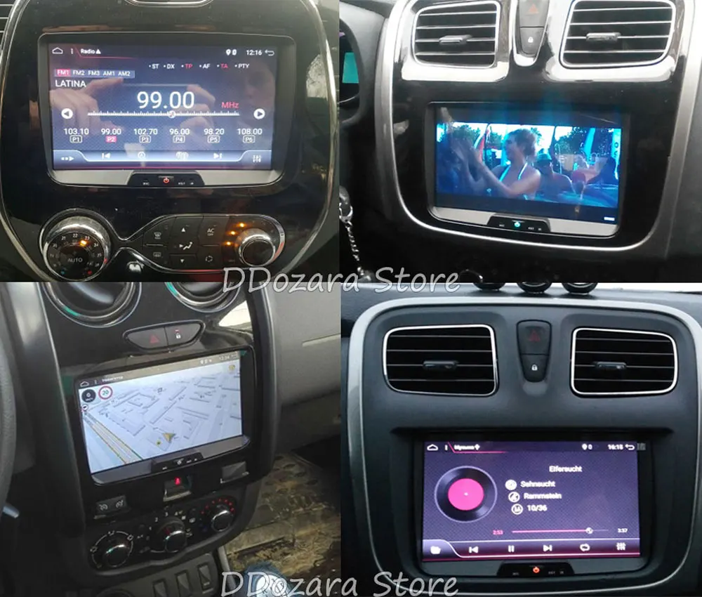 32G Android 9,0 автомобильный dvd gps плеер для Duster Dacia Sandero Captur Lada Xray 2 Logan gps навигация Радио Видео плеер камера