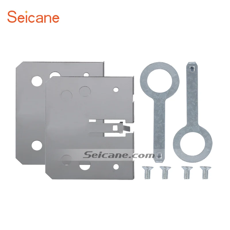 

Seicane 2Din Car Radio Installation Mounting Brackets Fascias Frame For Universal Panel with Disassembly Keys Screws