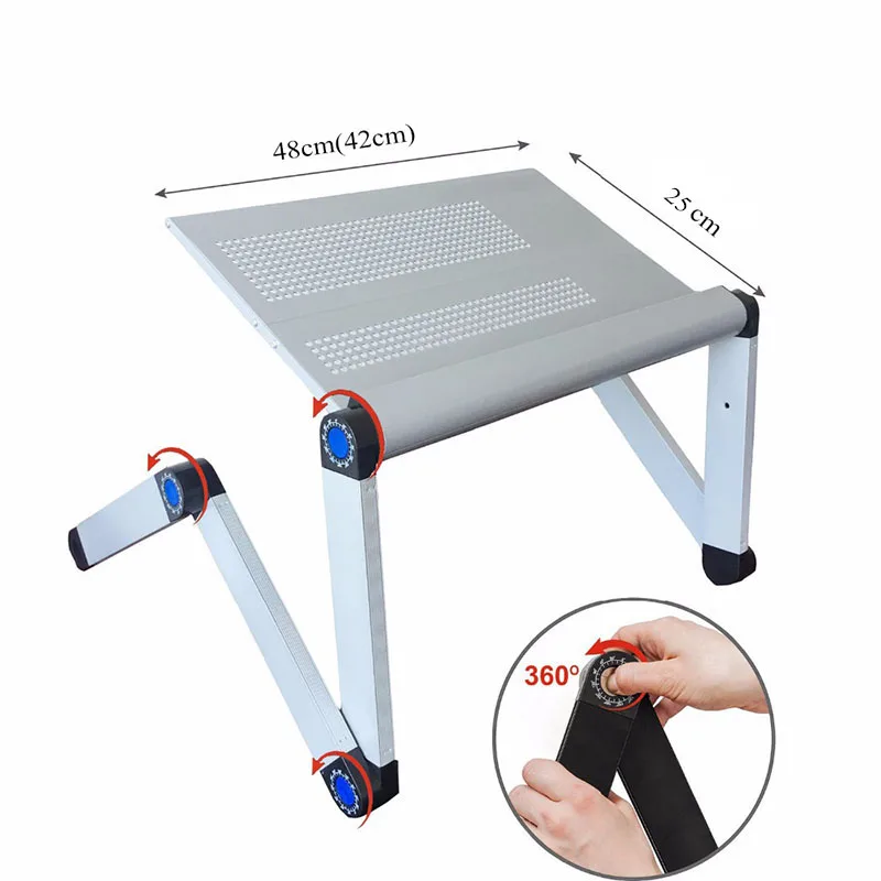 Регулируемый сплав ноутбук портативный ноутбук Стенд складной стол диван кровать лоток компьютер ноутбук стол Спальня Меса стол для учебы