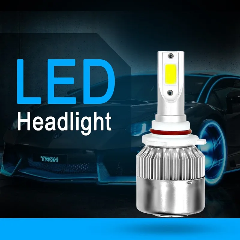 VicTsing 9006 HB4 LED Headlight Bulbs Car Lights Bulbs LED HB4 9006 4000LM 12V 24V Auto Headlamp COB Car Replacement Parts Blubs (1)
