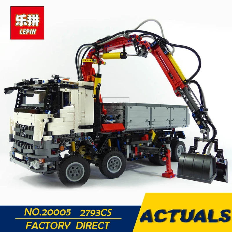 

LEPIN 20005 Technic series Model Building Block Bricks Compatible 42043 Mercedes-Benz Arocs 3245 Toys Educational Birthday Gifts