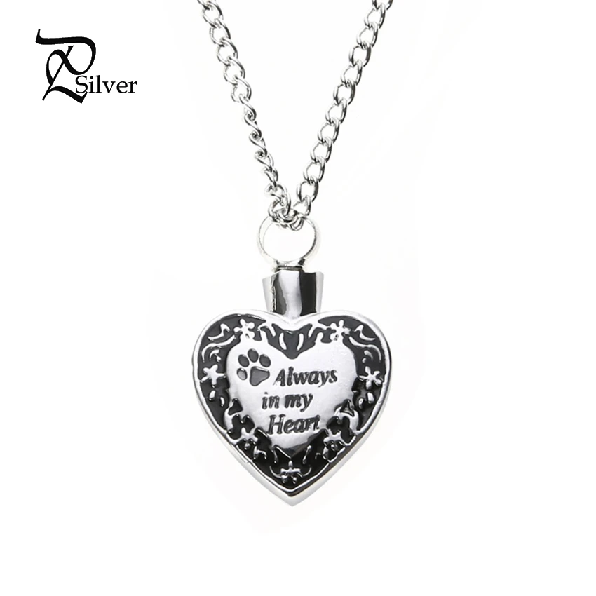 Cremation Jewelry For Ashes Funeral Pendant Silver Plated Urn Necklaces
