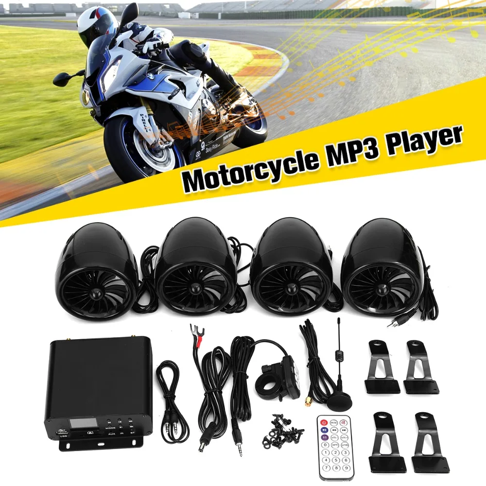 

Mofaner 12V LCD Motorbike ATV Audio Bluetooth 4 Speakers Amplifier Handlebar System ATV 1000W Radio Para Moto Waterdichte Audio