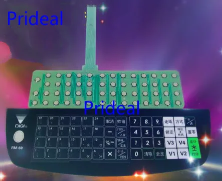 Prideal New keyboard internal circuit Chinese word skin film for DIGI RM60 RM-60 electronic scale printer film+internal | Компьютеры и