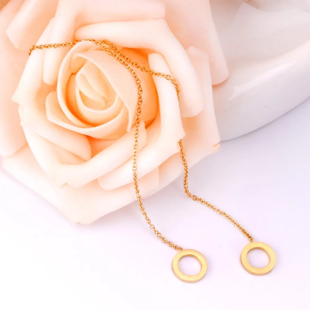 LUXUKISSKIDS Brincos цепочка из нержавеющей стали искусственные круглые висячие серьги 2020