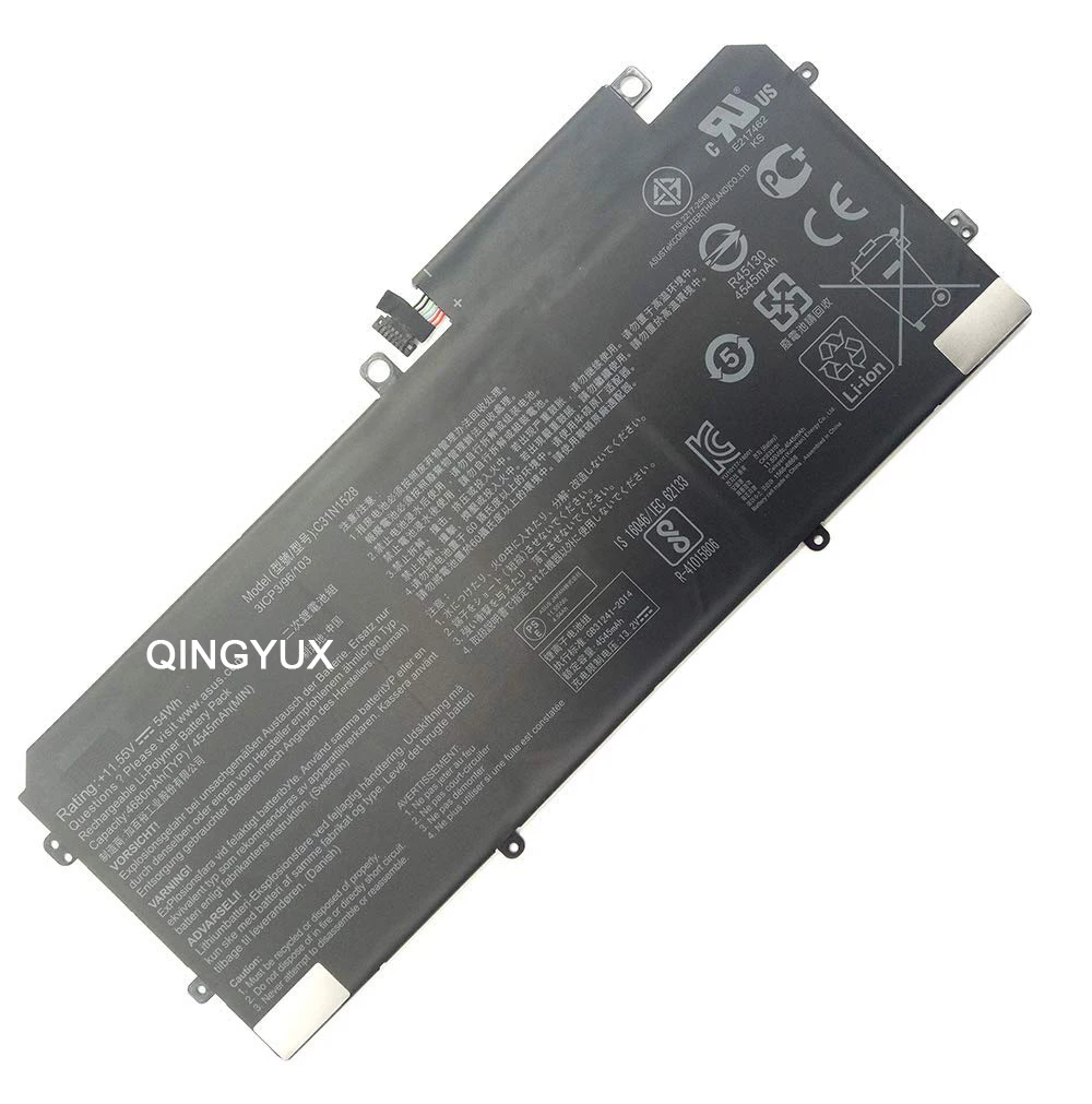 

QINGYUX New 11.55V 54Wh C31N1528 Laptop Battery for Asus UX360 UX360C UX360CA Notebook Battery Pack