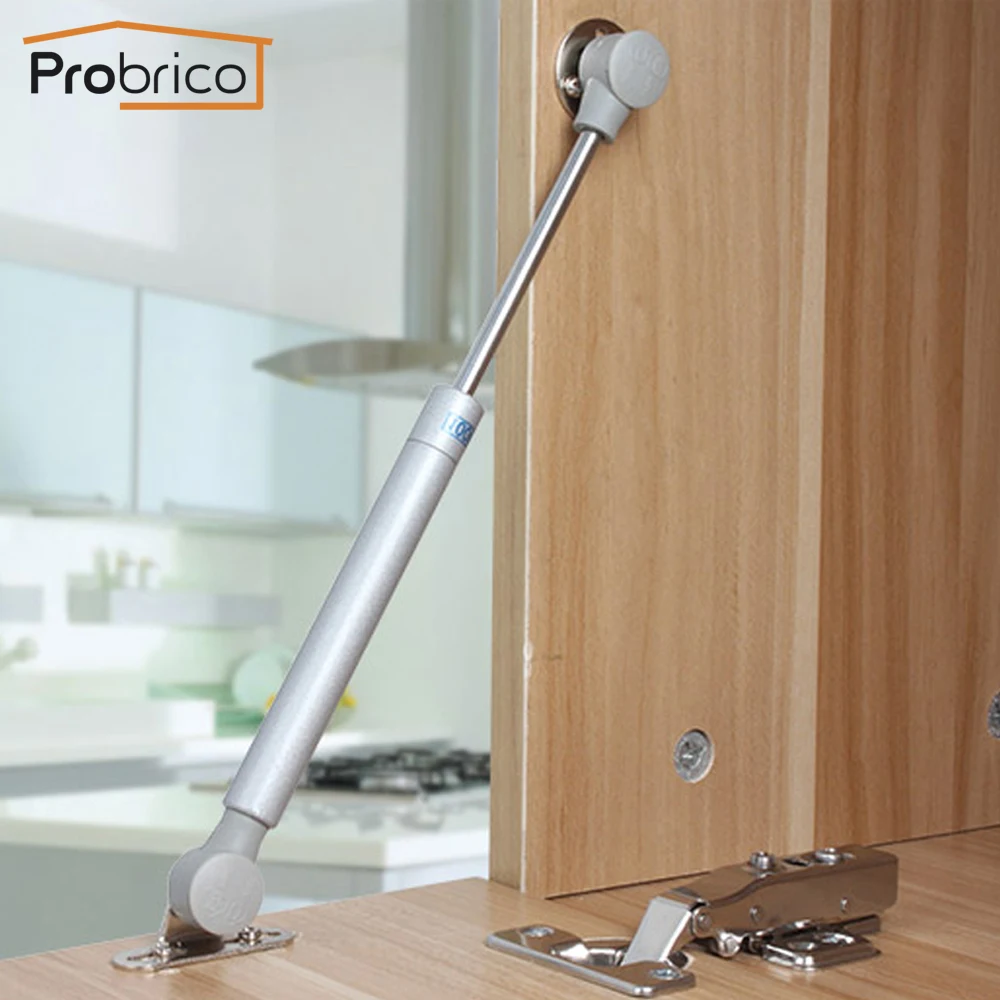 Probrico 2 шт. сила газовой пружины 80n GS10SY80 поддержка Лифт кухонный шкаф петли крышки отдыха мебель шкаф мягкий открыть/закрыть
