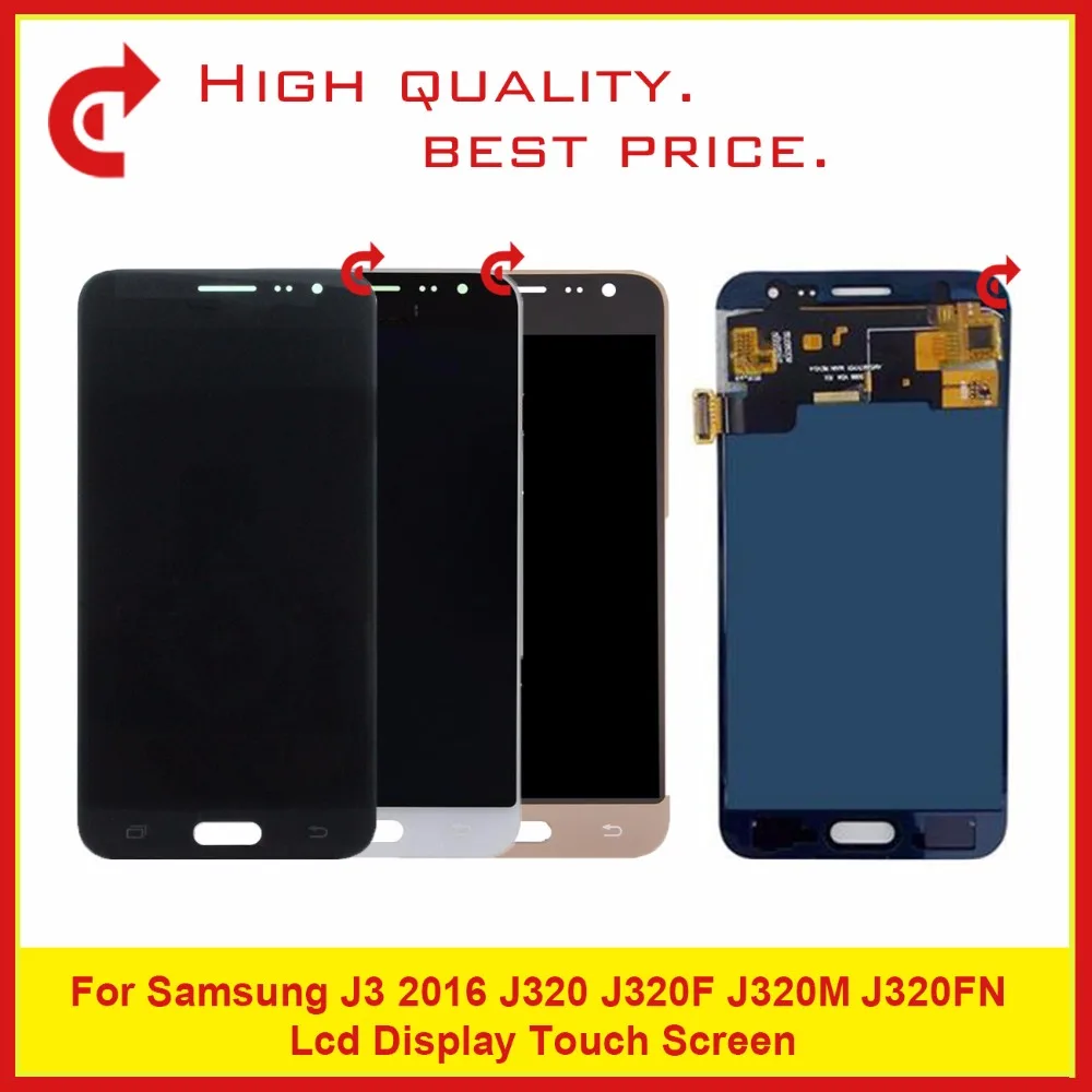 Высокое Качество 5 0 &quotдля Samsung Galaxy J3 2016 J320 J320F J320M J320FN ЖК Дисплей Сенсорный экран