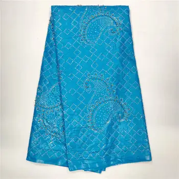 

New African Bazin Riche Getzner Lace Fabric bazin fabrics with rhinestones new arrival red bazin lace 5yards/lot HLB79