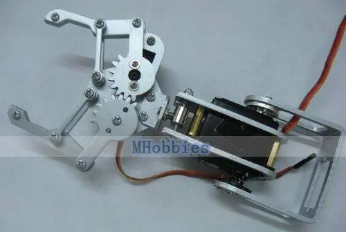 Free shipping 2 dof machine arm claws robot arms paw is 5 3cm maximum angle