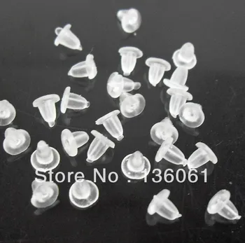 

Vintage Rubber Ear Stud Stopper Earplug Ear Hook Earrings Back DIY Jewelry Craft Accessories Girls Bijoux 1000PCS Z1712