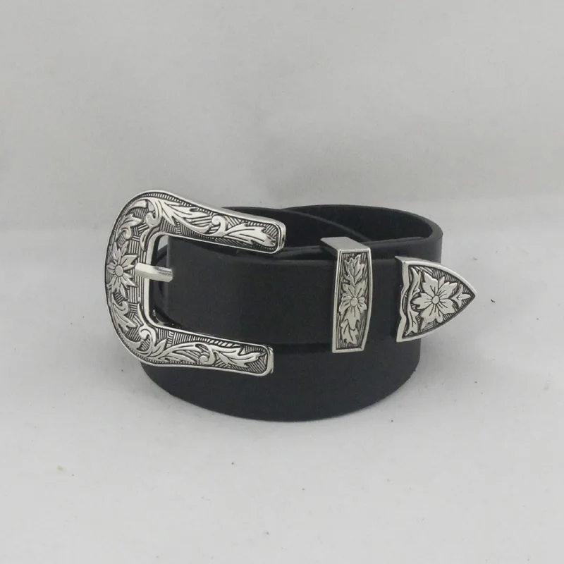 designer silver belt