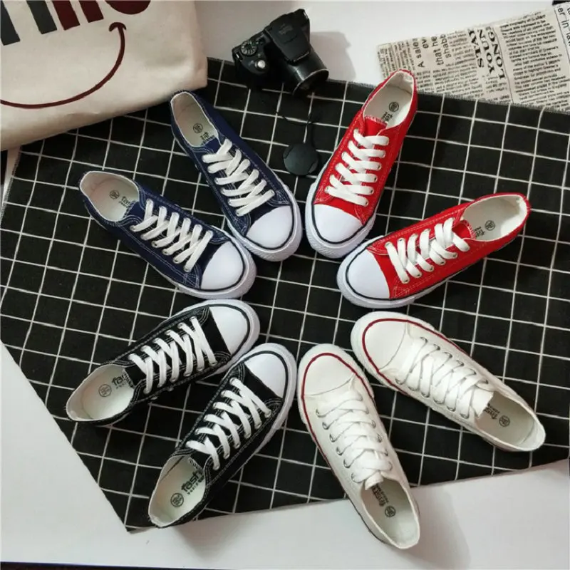 

Romantic 2019 women's shoes vulcanized sports shoes breathable spring and autumn flat canvas shoes ladies shoes