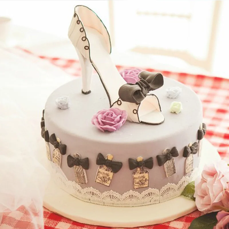 Fondant Gateau 3d Silicone Stilleto Hauts Talon Moule Dame Chaussure Moule Pour Gateau De Mariage Decoration Pour Bricolage Maison Cuisson Aliexpress