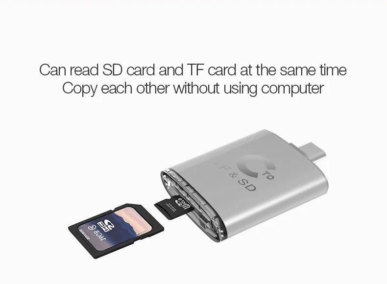 UTHAI C26 TF sd-карта для считывания карт типа C для карт Micro SD и SD карт 2 в 1 USB C адаптер для HUAWEI Macbook Android 7 8