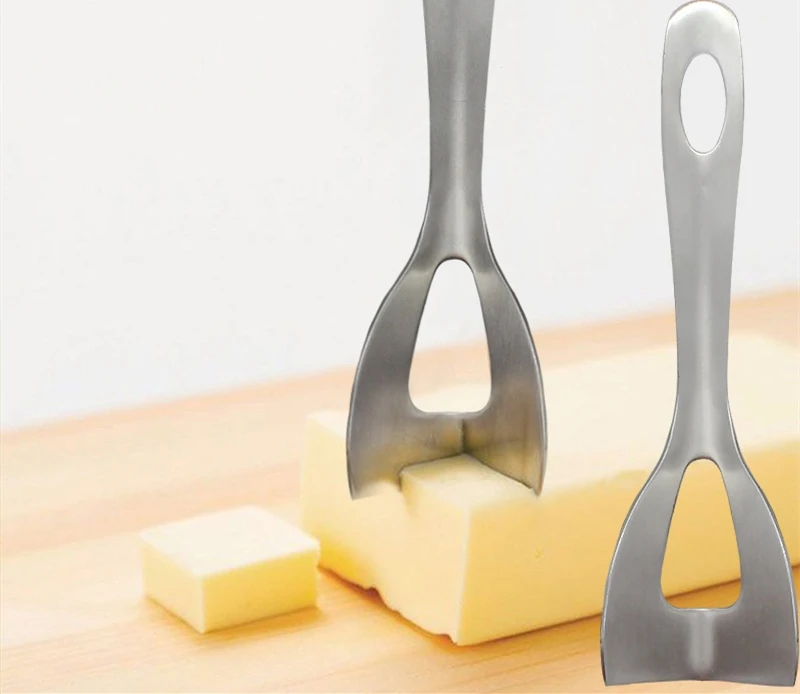 Stainless steel butter cutter Cheese square cutter diced butter knife