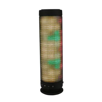 

HIPERDEL Bluetooth Speaker Wireless Portable Outdoo Hi-Fi Stereo Speakers with 7 LED Visual Modes and Build-in Microphone C329