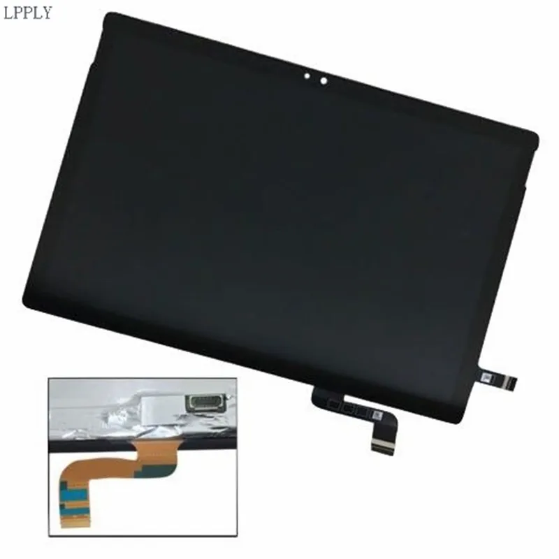 LPPLY NEW LCD Assembly For Microsoft Surface Book 1703 LCD Display Touch Screen Digitizer Flex Cable