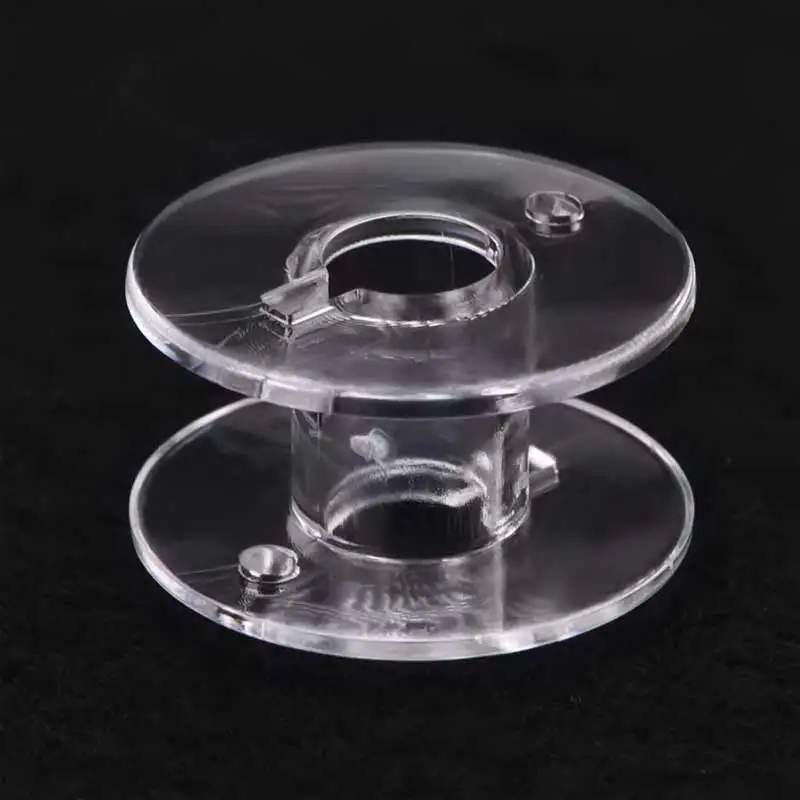 

25Pcs Empty Bobbins Sewing Machine Spools Clear Plastic with Case Storage Box for Brother Janome Singer Elna can CSV