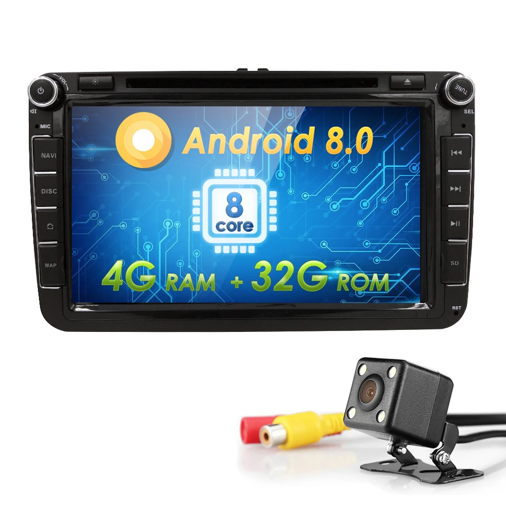 Cheap Wifi Android 8.0 GPS Stereo 8"Car DVD CD Player for VW Volkswagen Jetta Golf 5 6 Skoda Passat Caddy T5 Seat with Can-bus,BT 4+32 0 Cheap Wifi Android 8.0 GPS Stereo 8"Car DVD CD Player for VW Volkswagen Jetta Golf 5 6 Skoda Passat Caddy T5 Seat with Can-bus,BT 4+32 0