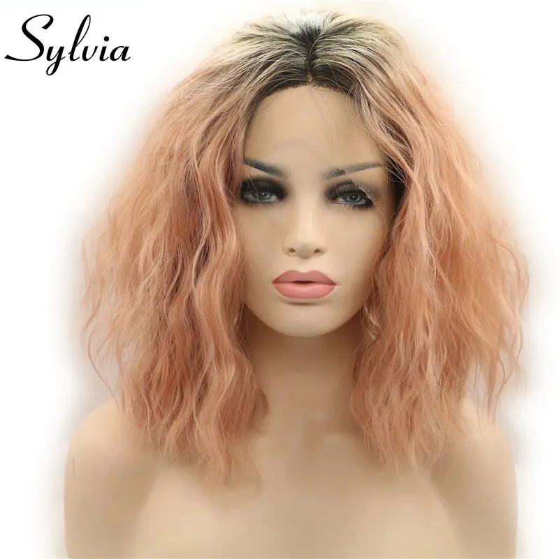 Sylvia Ombre Black To Smoke Pink Two Tones Color Loose