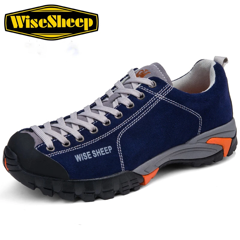 

Wisesheep Men's Outdoor Trekking Hiking Shoes Sneakers For Men Leather Climbing Mountain Hiking Shoes Sneakers Man