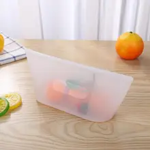 Пищевая силиконовая сумка для хранения, Герметичная сумка для хранения на молнии, сумка для хранения детской еды