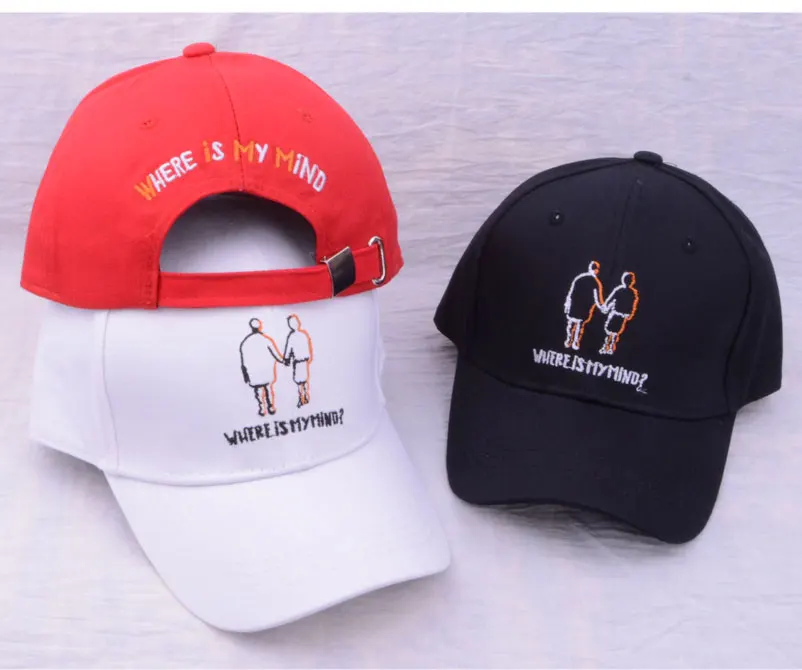 baseball cap men women baseball cap hip hop cotton black white embroidery baseballcap with two men hand in hand Letter cap (13)