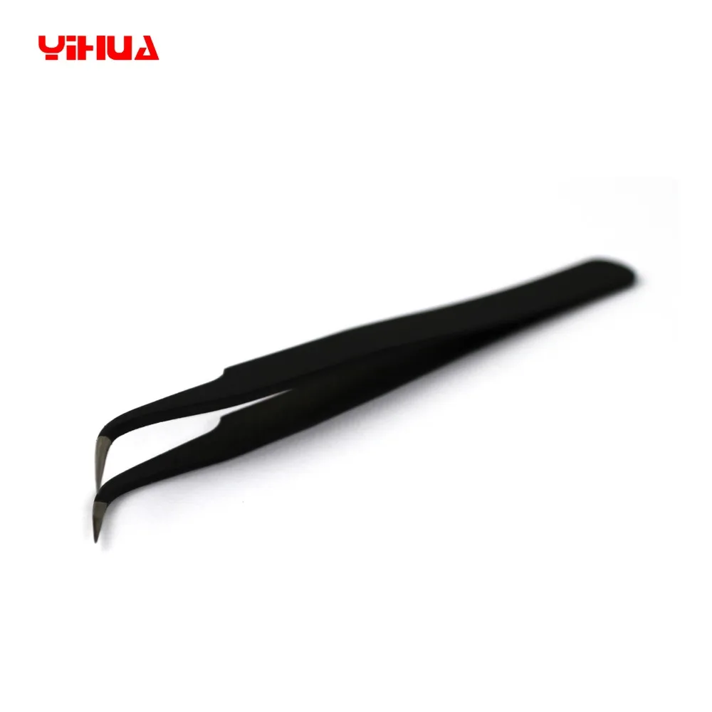 

YH-T2-15 Stainless Steel Anti-Static Tweezers, Pointed, Curved Tweezers