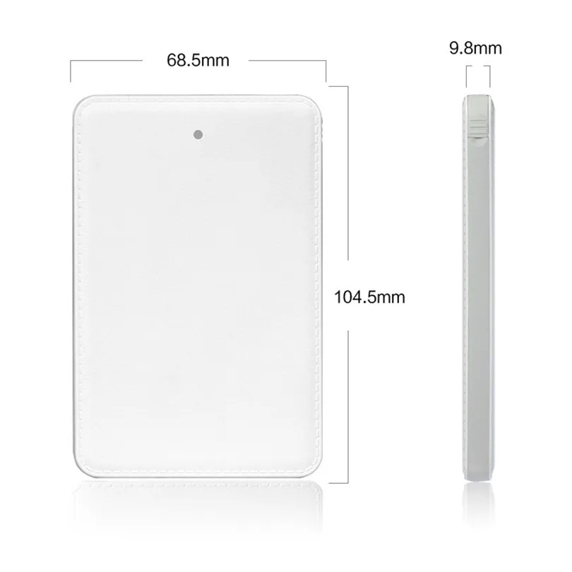 

Credit Card 5000mAh Built-in Detachable Cable Power Bank External Battery Ultra Thin Portable Charger for Mobile Phone Powerbank