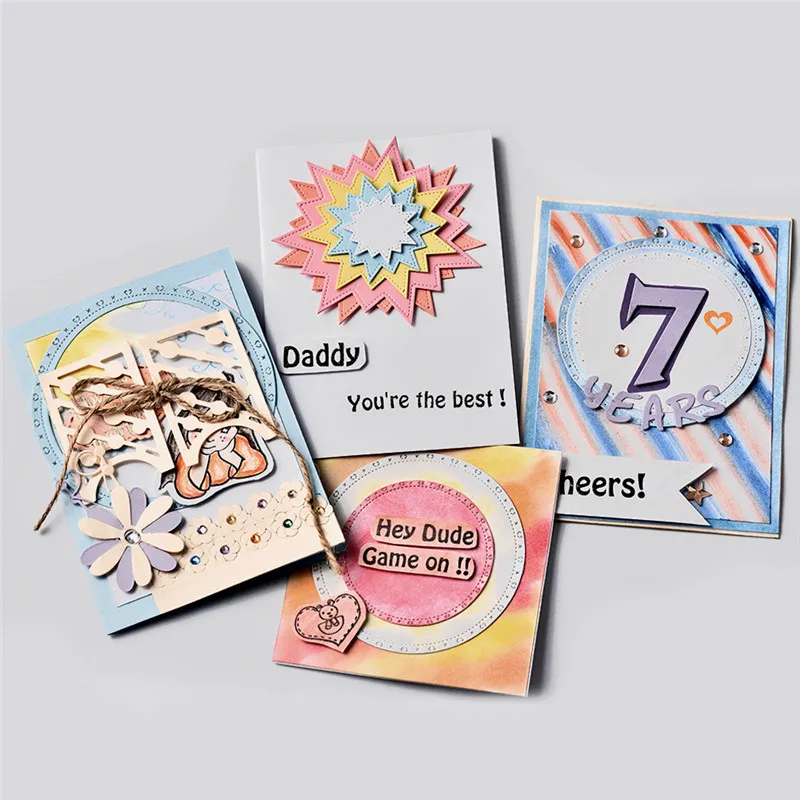 

Naifumodo Cuts Dies Circle Cover Crafts Metal Cutting for DIY Scrapbooking Card Album Embossing Die Cut New Template