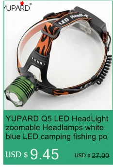 YUPARD XM-L T6 светодиодный 2* Q5 светодиодный яркие фары головного света велосипед свет лампы Велосипеды свет 18650 перезаряжаемые фары