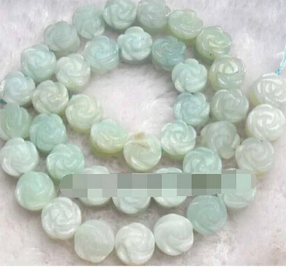 

Free shipping >>@ >819 10mm 12mm amazonite carved flower Loose Beads 15" 5pc