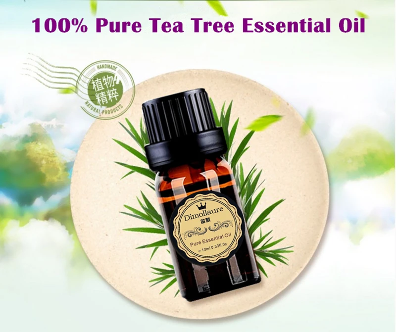 Online Dimollaure Tea Pohon Murni Esensial Minyak Aromaterapi Minyak Atsiri Perawatan Kulit Pijat Minyak Wangi Lampu Minyak Pohon Teh