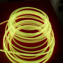 50 м PMMA сторону свечения Волокно оптоволоконного кабеля 4.00 мм(диаметр) Автомобиль Главная DIY Светодиодное освещение подвесной светильник занавес звезды потолок автомобилей Home Decor RGB