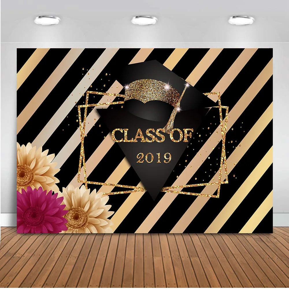 Neoback Class of 2019 фон для фотосъемки Выпускные вечерние декорации баннер поздравление