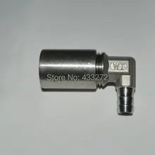 Нержавеющая сталь 304 1/" MPT X 3/8" Барб локоть с 1/" BSP полный муфта-1,5" L, насос фитинг