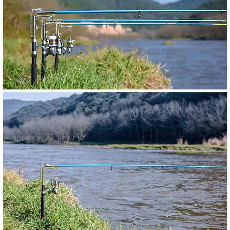 Vara de Pesca Fibra de Vidro Pólo de Pesca para o Mar Automática Inoxidável & Telescópica Rio Lago Piscina Pesca 2.4m 2.7 Aço 2 Cheap Ferramentas de pesca