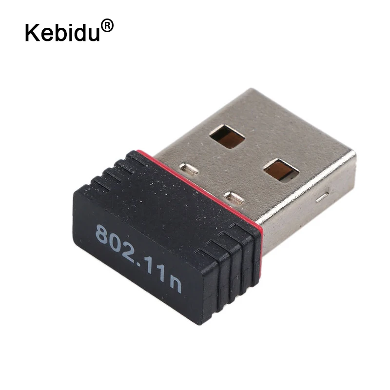 

kebidu USB WiFi Adapter Wireless Network Card 150M USB 2.0 802.11 b/g/n PC wi-fi adapters LAN Wi fi Antenna signal adaptor